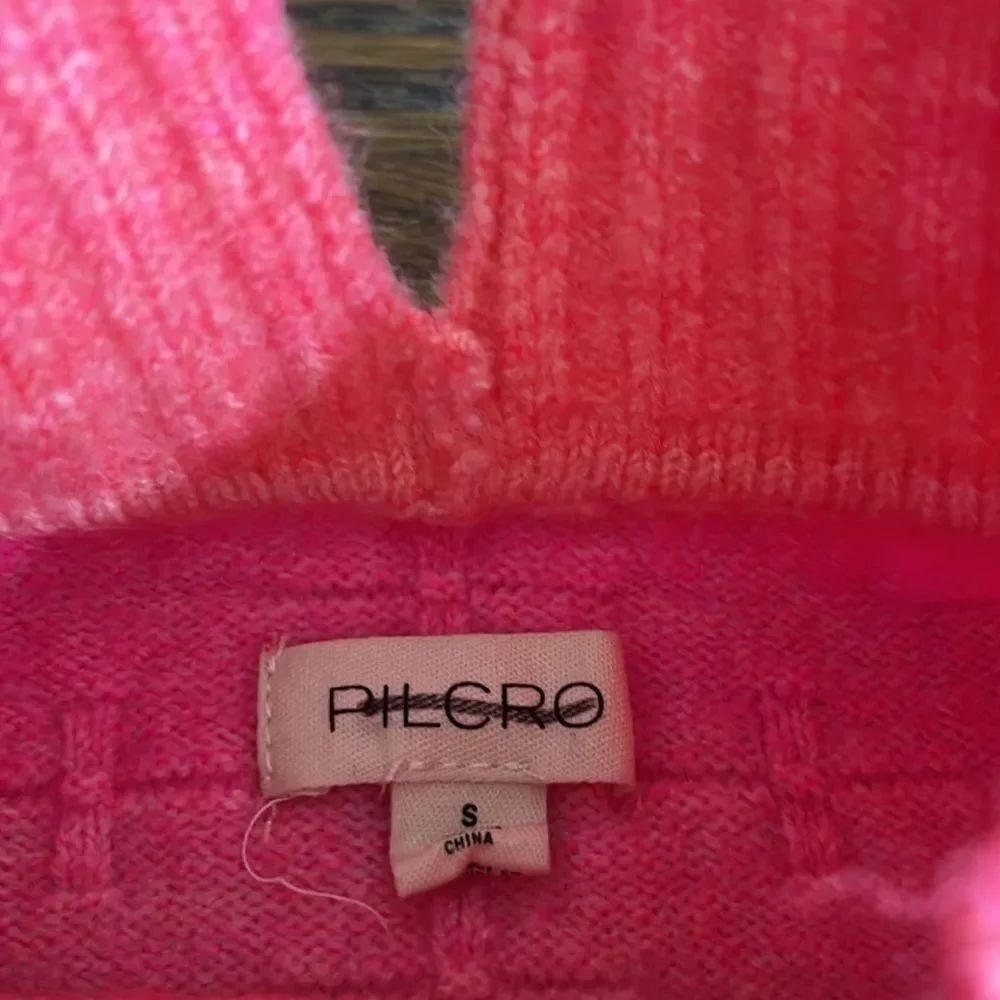 Pilcro Size Small Pilcro Cropped Mock Neck Sweater by Anthropologie Pink Ombré - Picture 7 of 7